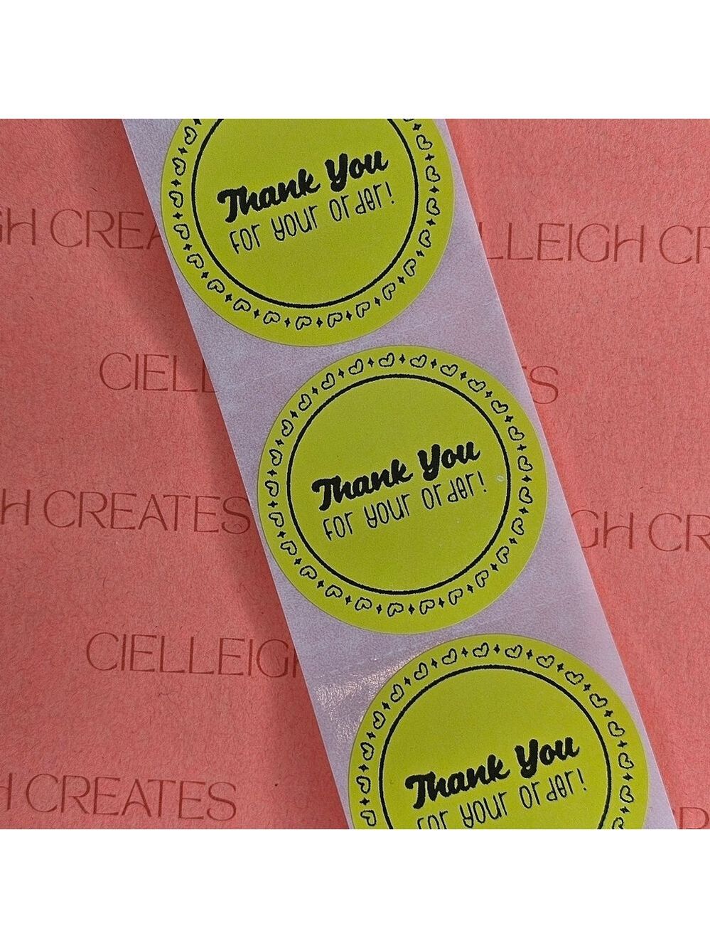 Thank You For Your Order Packaging Sticker Label
